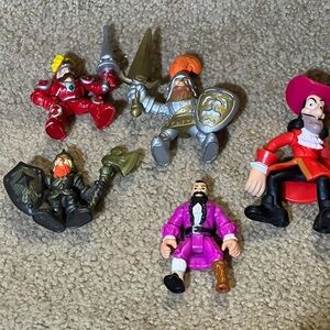 Imaginext lot of 5 Disney Captain Hook Pirate Pirates & Knights